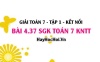 Bài 4.37 SGK Toán 7 tập 1 Kết nối tri thức